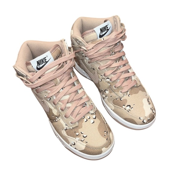 Nike Women's Dunk High Desert Camo DX2314-200 Women’s Size 6.5/Men’s Size 5 - Picture 10 of 14
